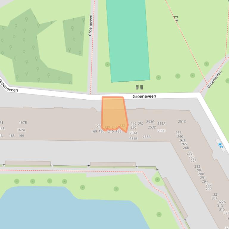 Kaart van postcodegebied 1103EP.