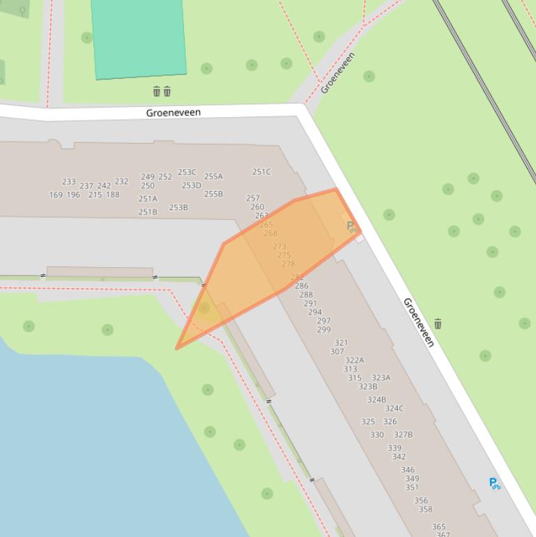 Kaart van postcodegebied 1103ES.