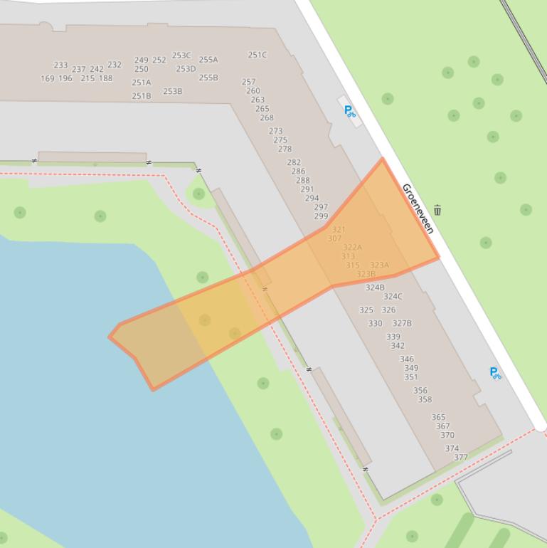 Kaart van postcodegebied 1103EV.