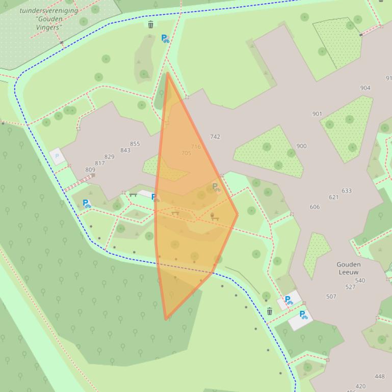 Kaart van postcodegebied 1103KP.