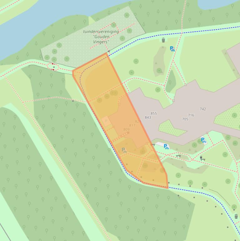 Kaart van postcodegebied 1103KS.