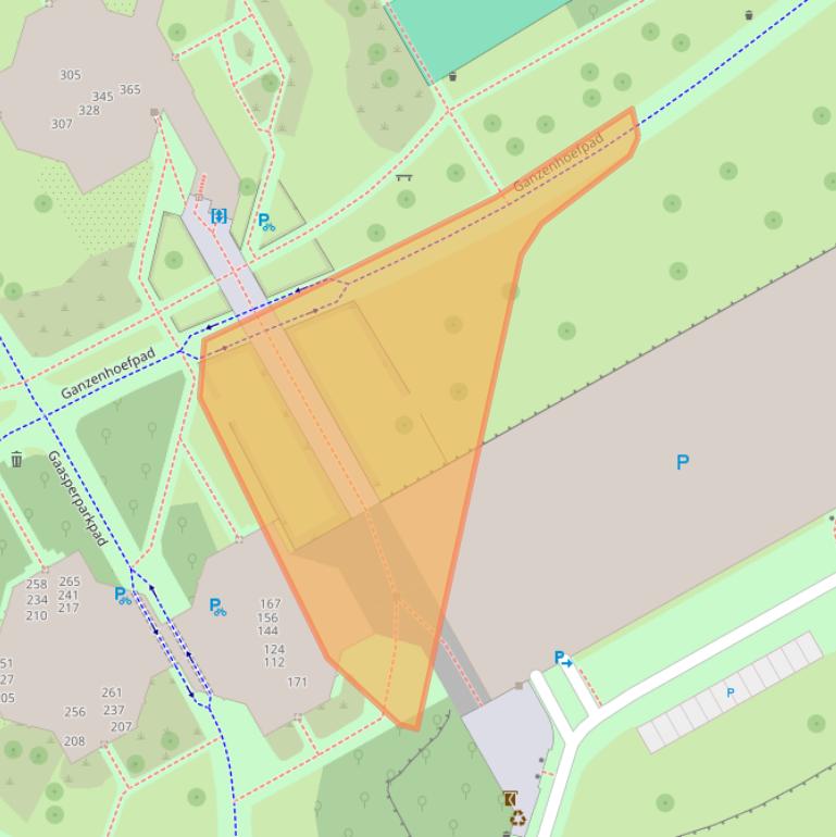 Kaart van postcodegebied 1103LC.
