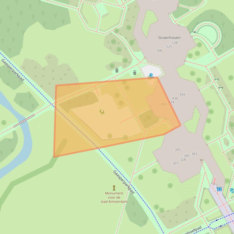 Kaart van postcodegebied 1103LL.