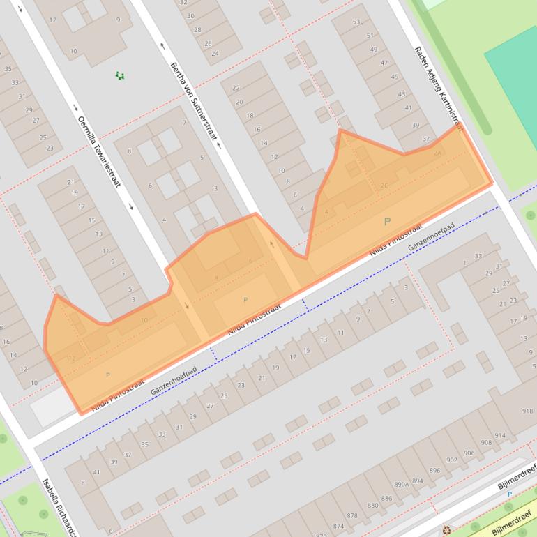 Kaart van postcodegebied 1103ML.