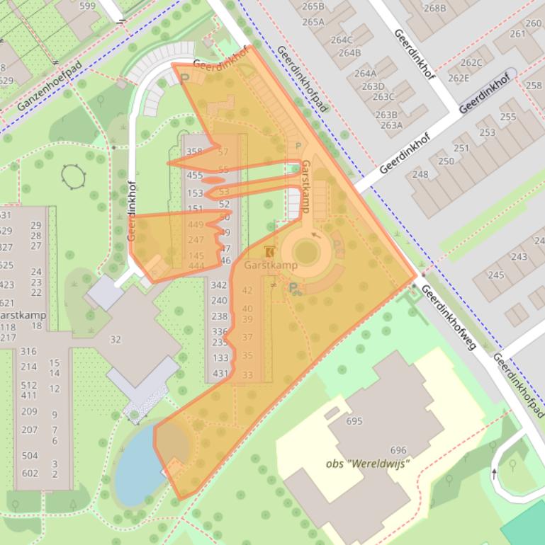 Kaart van postcodegebied 1103PB.