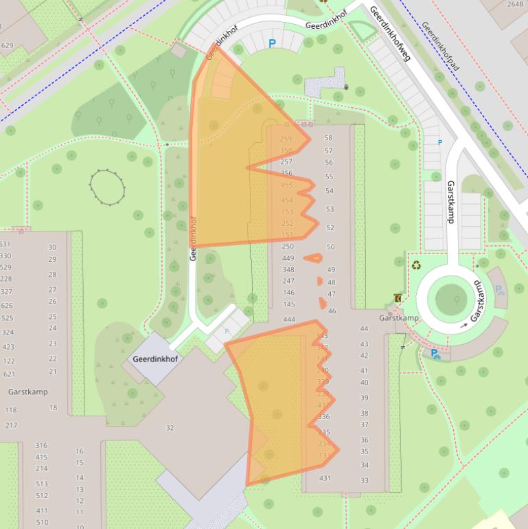 Kaart van postcodegebied 1103PJ.