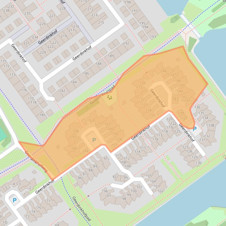 Kaart van postcodegebied 1103PV.