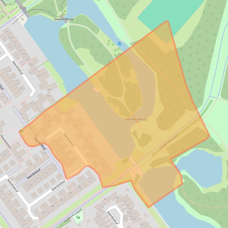 Kaart van postcodegebied 1103PX.