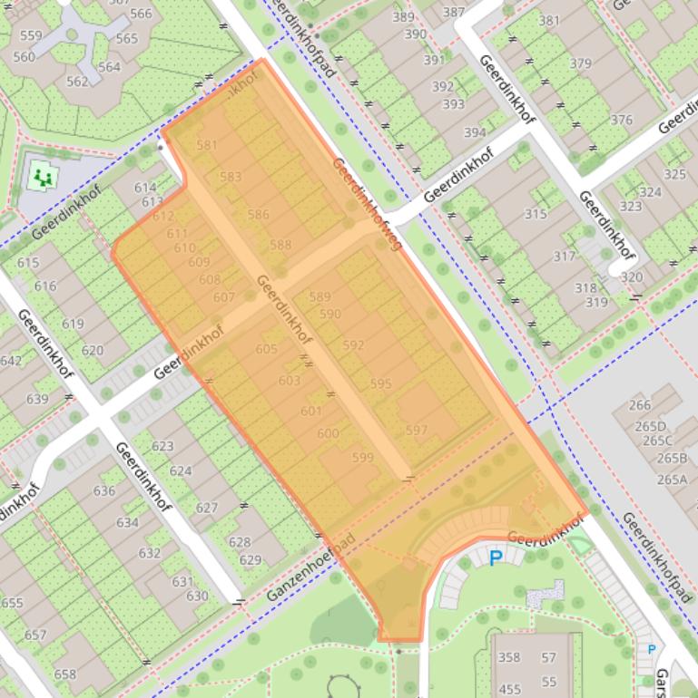 Kaart van postcodegebied 1103RL.