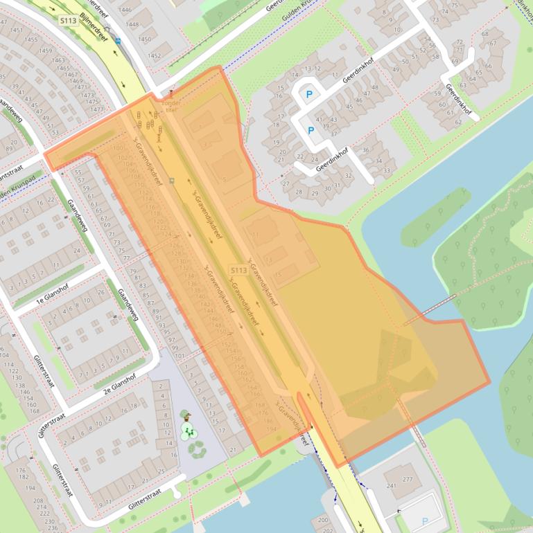 Kaart van postcodegebied 1103SE.