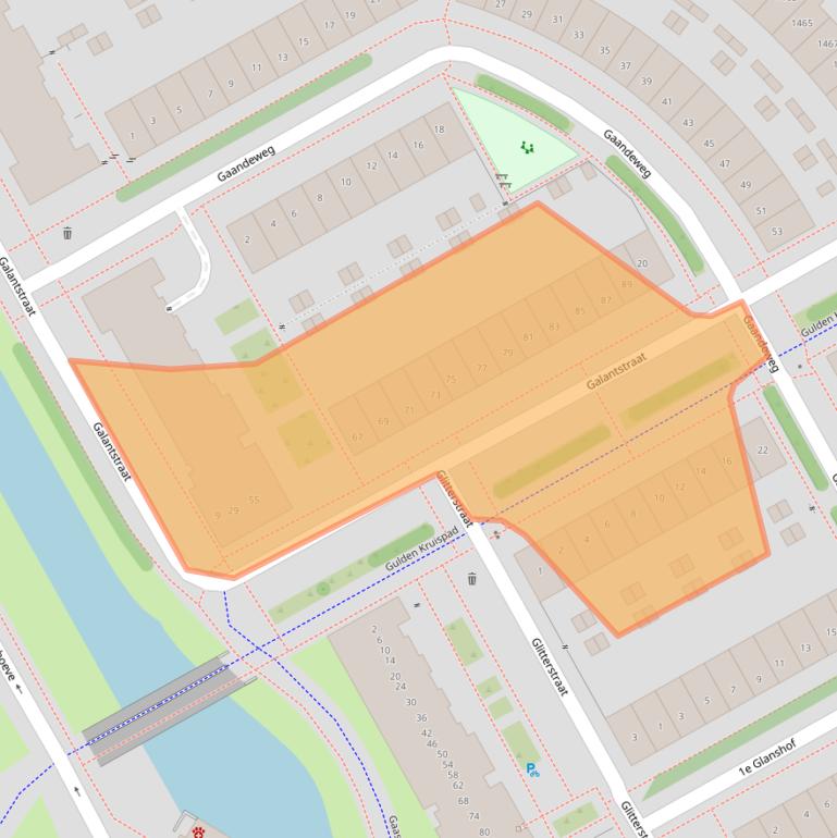 Kaart van postcodegebied 1103SH.