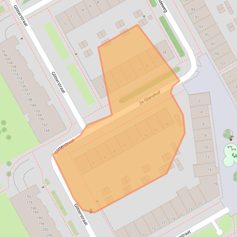 Kaart van postcodegebied 1103SL.