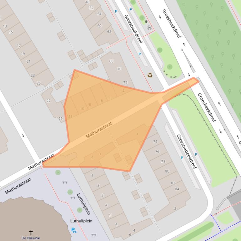 Kaart van postcodegebied 1103TN.