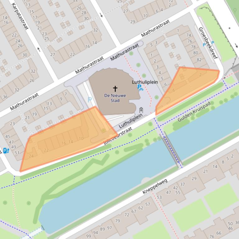 Kaart van postcodegebied 1103TS.