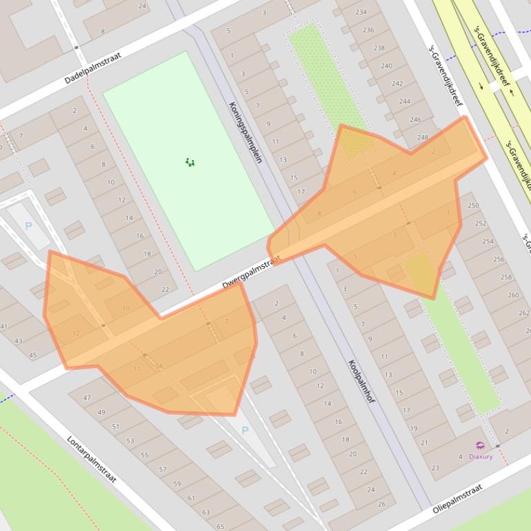 Kaart van postcodegebied 1104DG.