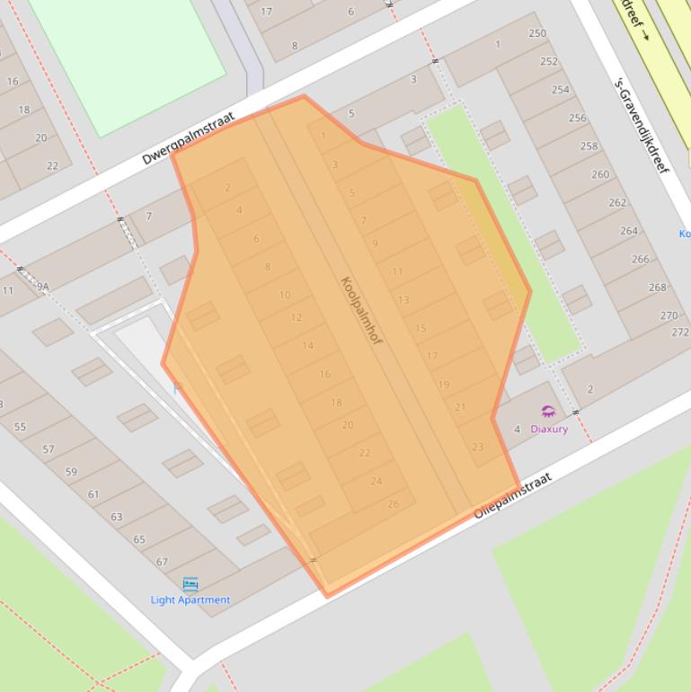 Kaart van postcodegebied 1104DH.