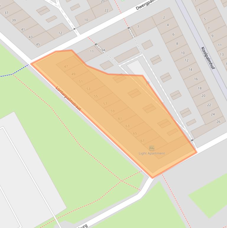 Kaart van postcodegebied 1104DM.