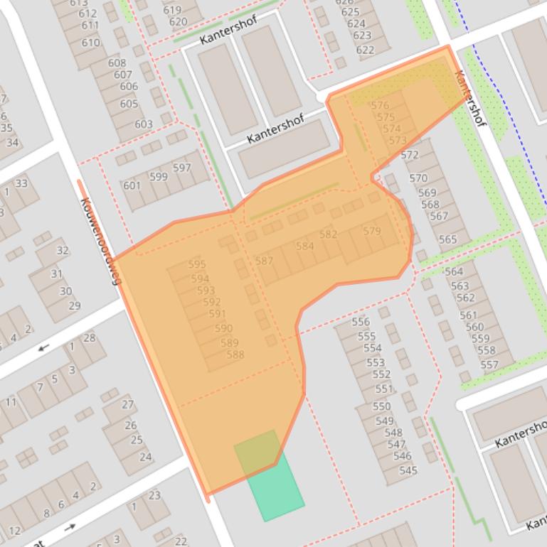 Kaart van postcodegebied 1104HG.