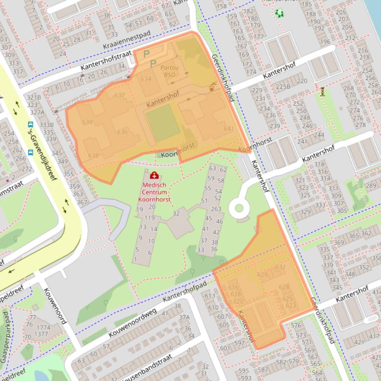 Kaart van postcodegebied 1104HJ.