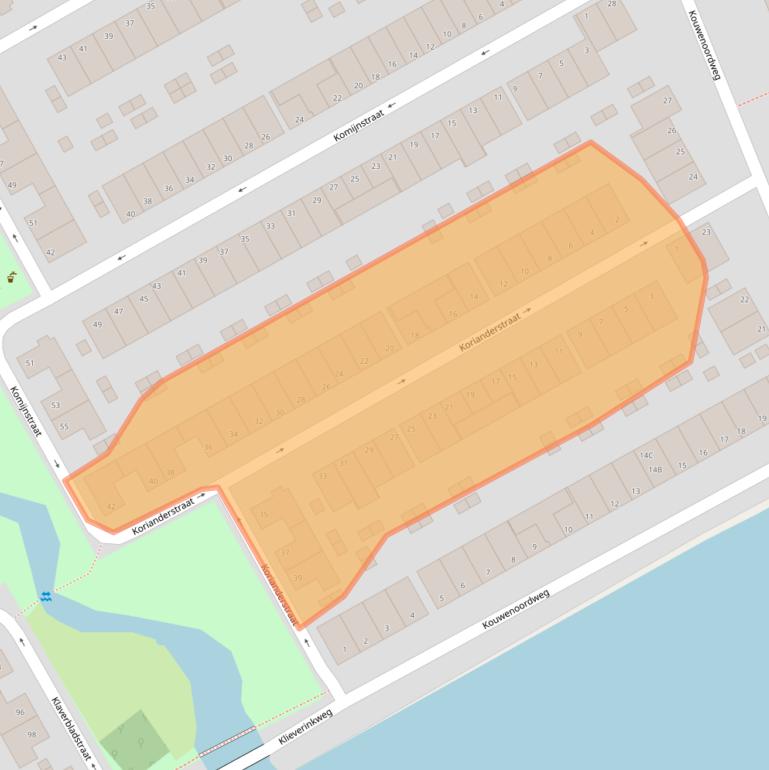 Kaart van postcodegebied 1104HR.