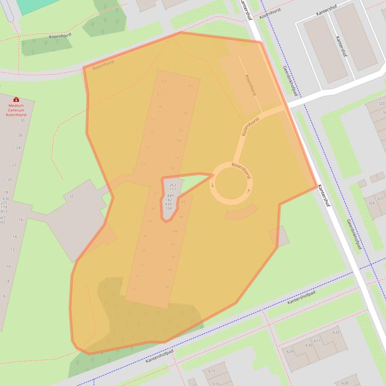 Kaart van postcodegebied 1104JB.