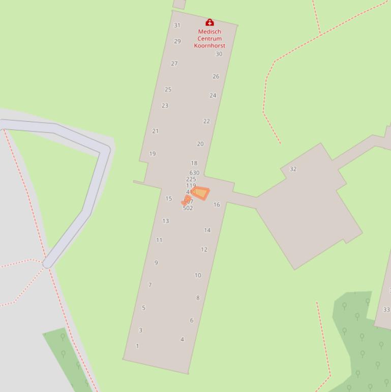 Kaart van postcodegebied 1104JE.