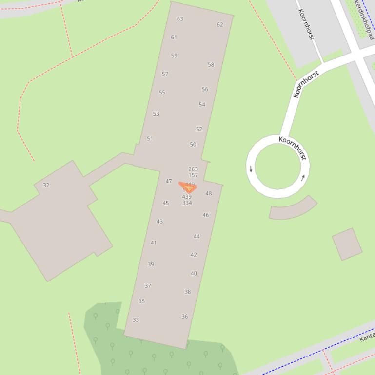 Kaart van postcodegebied 1104JG.