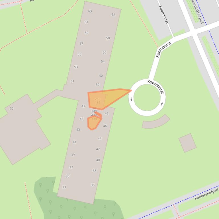 Kaart van postcodegebied 1104JL.