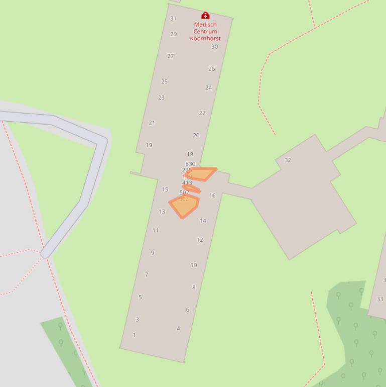 Kaart van postcodegebied 1104JM.