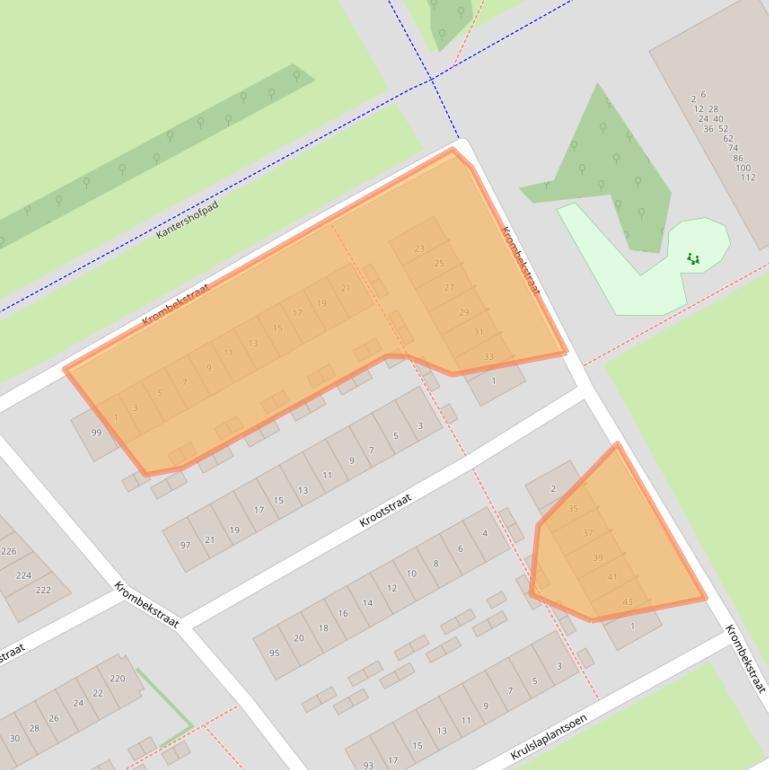 Kaart van postcodegebied 1104KP.