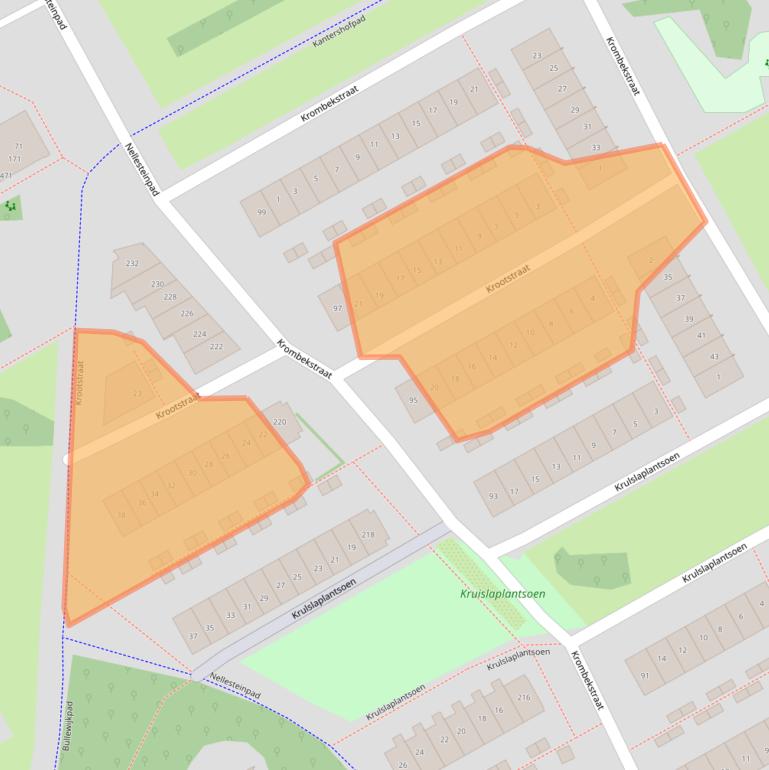 Kaart van postcodegebied 1104KR.