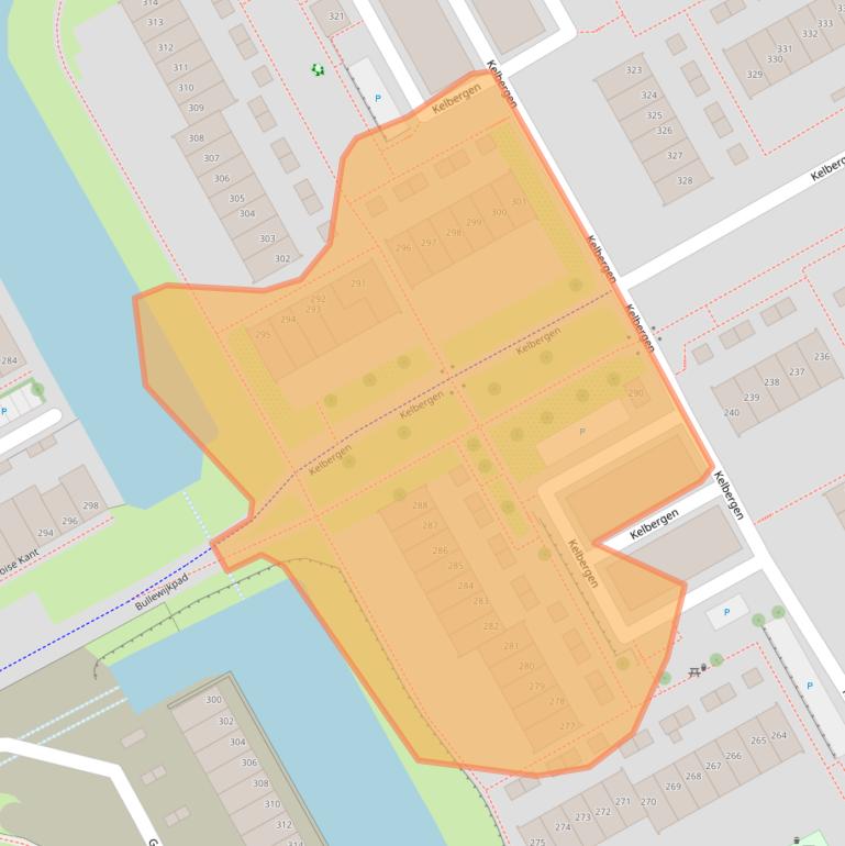 Kaart van postcodegebied 1104LN.