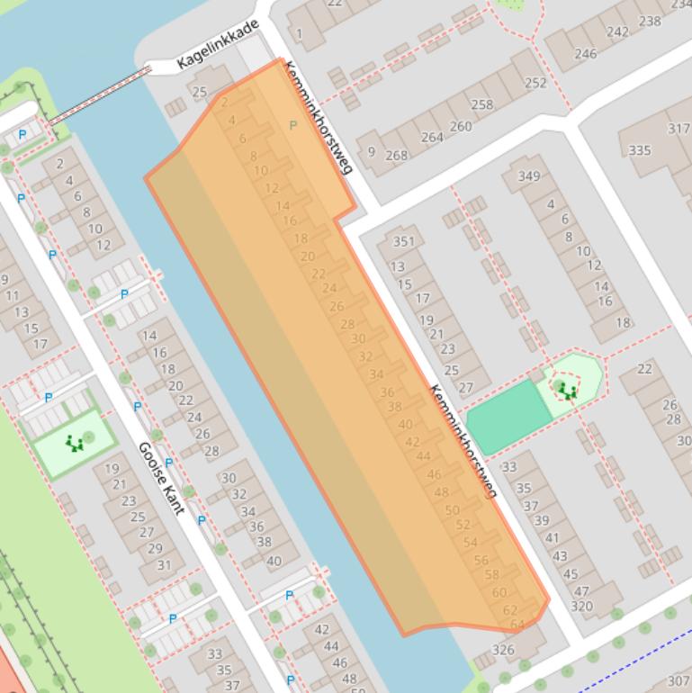 Kaart van postcodegebied 1104MJ.