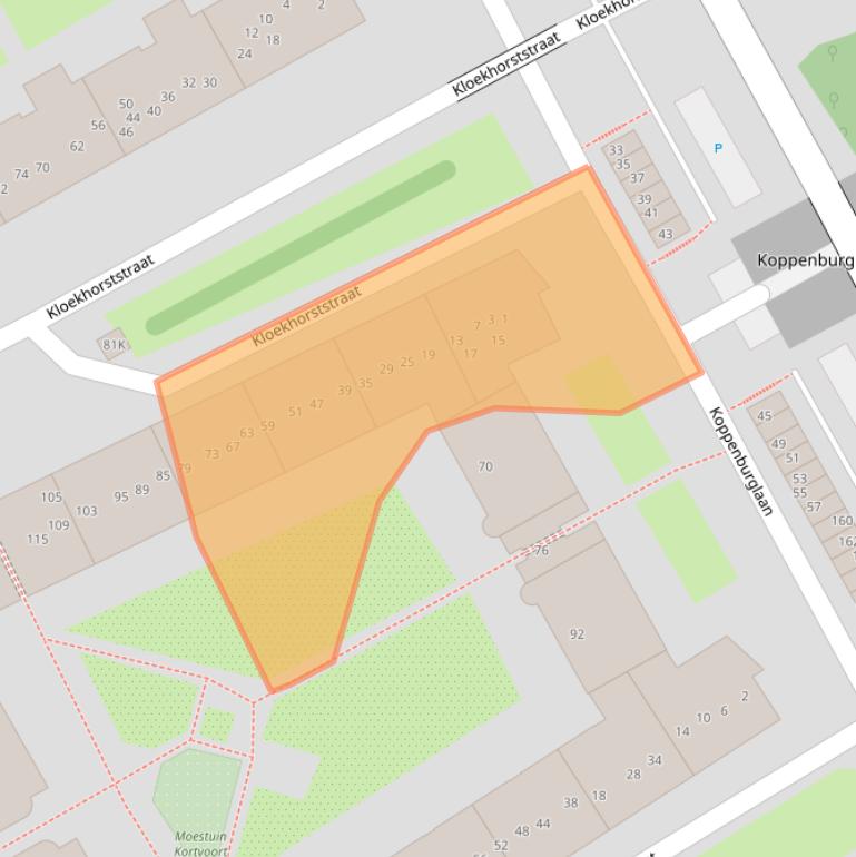 Kaart van postcodegebied 1104MK.