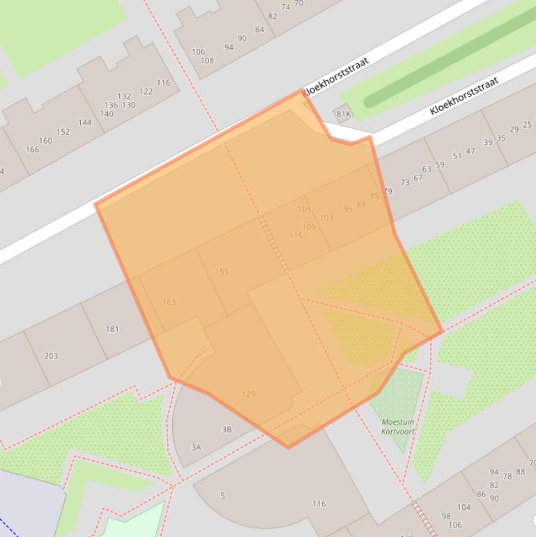 Kaart van postcodegebied 1104ML.