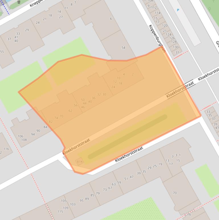 Kaart van postcodegebied 1104MT.