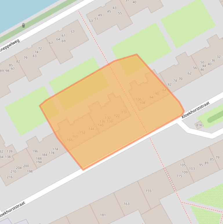 Kaart van postcodegebied 1104MV.