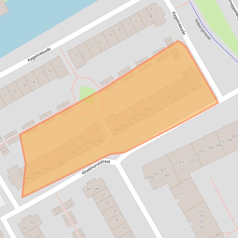 Kaart van postcodegebied 1104MZ.