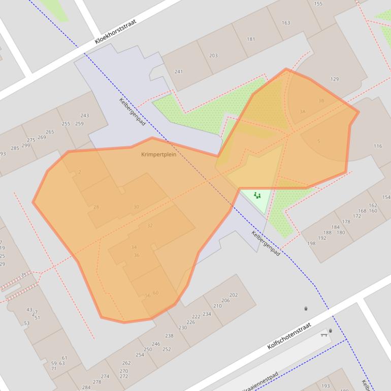 Kaart van postcodegebied 1104PH.