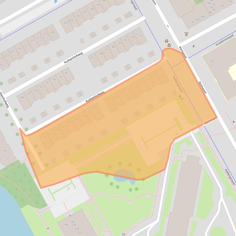 Kaart van postcodegebied 1104PL.