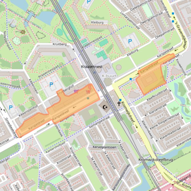 Kaart van postcodegebied 1104SE.