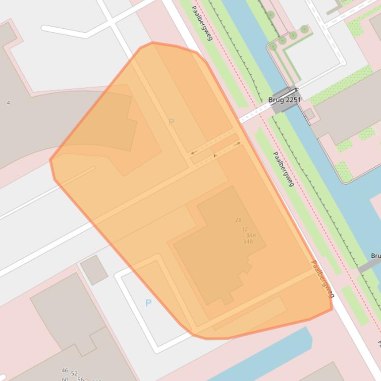 Kaart van postcodegebied 1105BV.