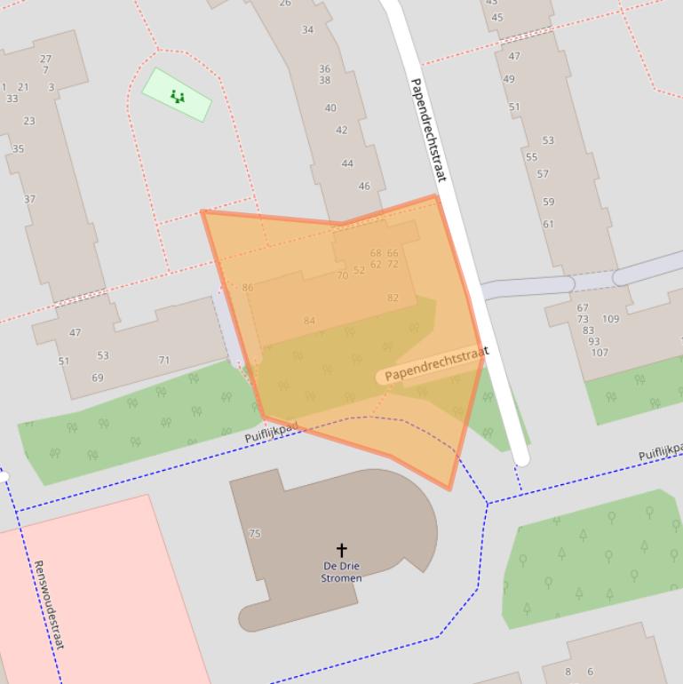 Kaart van postcodegebied 1106BR.