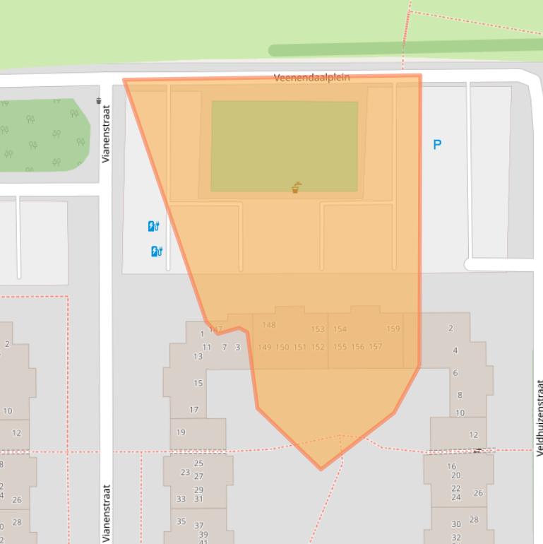 Kaart van postcodegebied 1106CS.