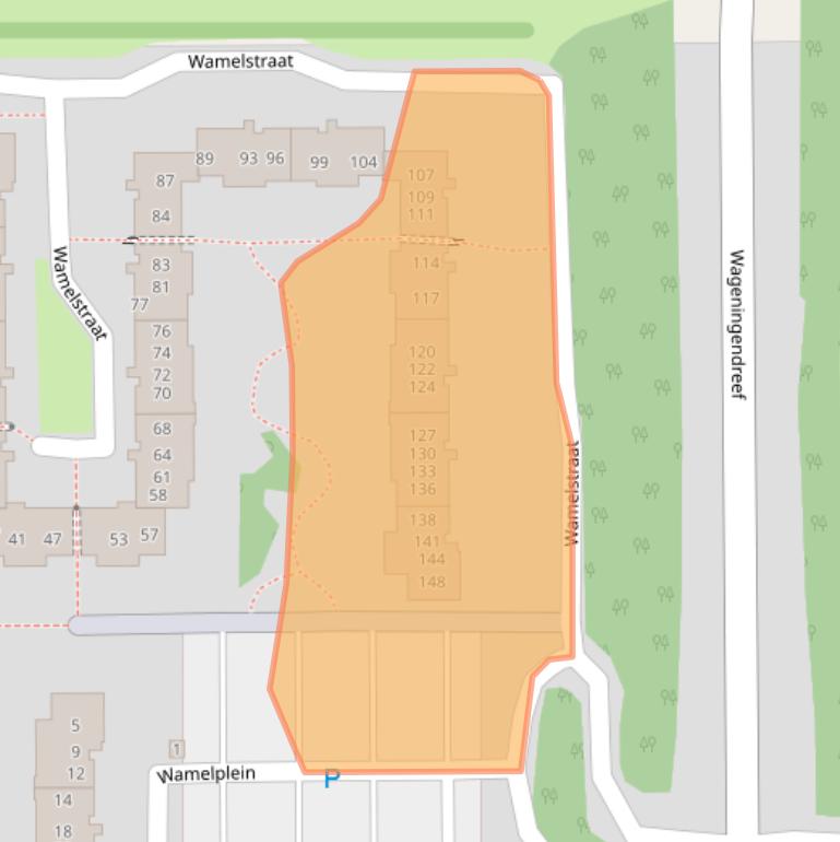 Kaart van postcodegebied 1106DN.