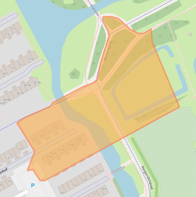 Kaart van postcodegebied 1106GD.