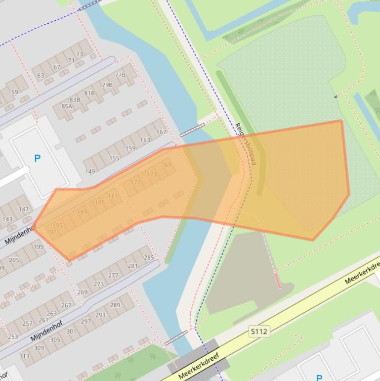 Kaart van postcodegebied 1106GH.