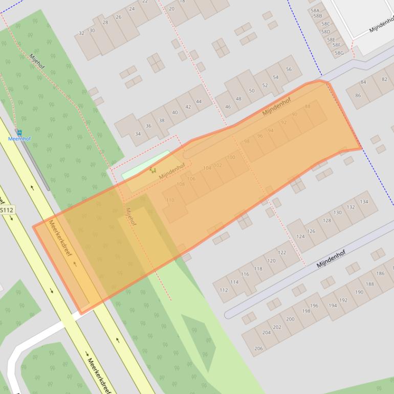 Kaart van postcodegebied 1106GR.
