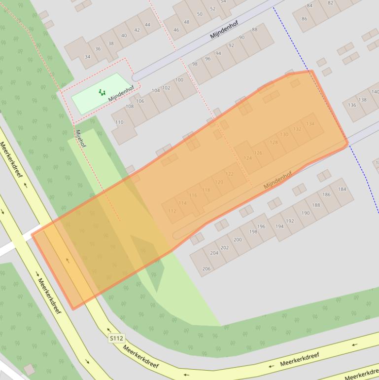 Kaart van postcodegebied 1106GS.