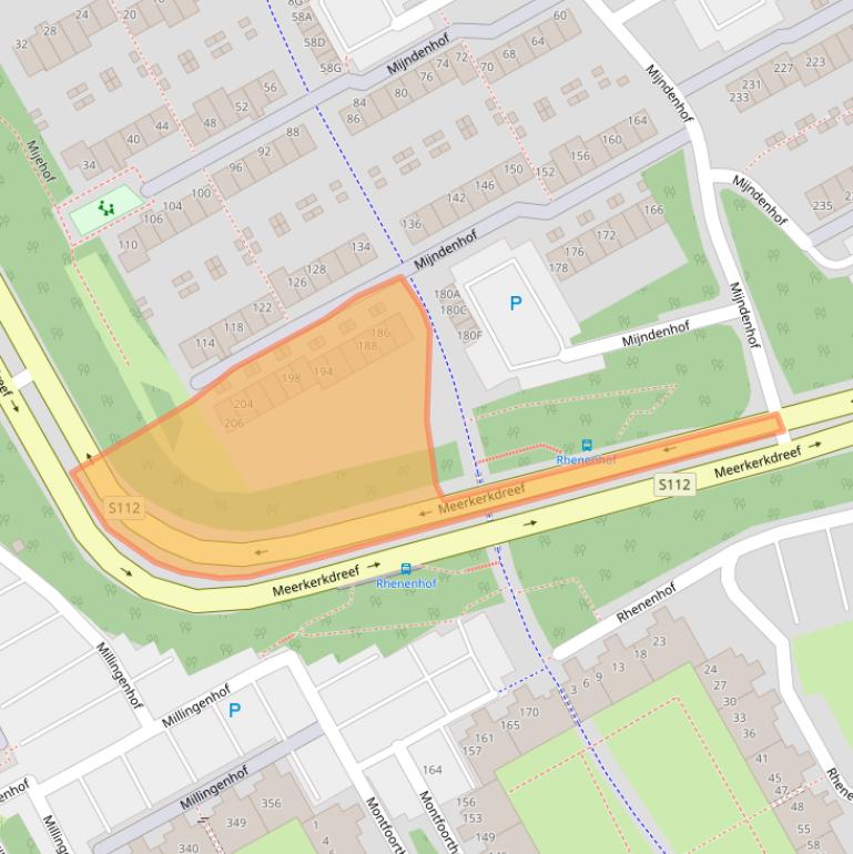Kaart van postcodegebied 1106GW.